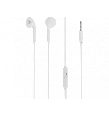 Casti in-ear, Fly, with mic, wired, Jack 3.5 mm, 16 ohm, 20Hz, 1.2 m, Tellur White  TLL162152