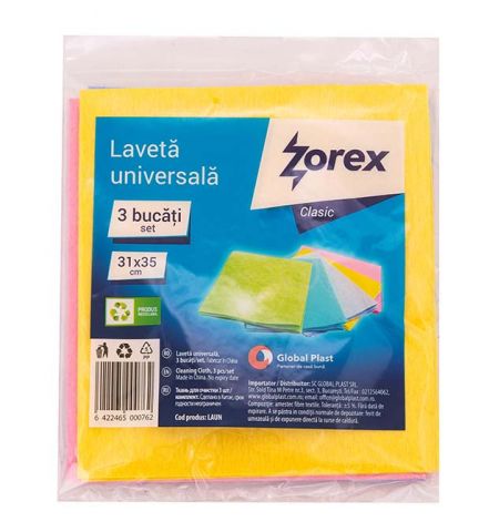 Laveta Zorex Viscoz 3buc 31x35cm