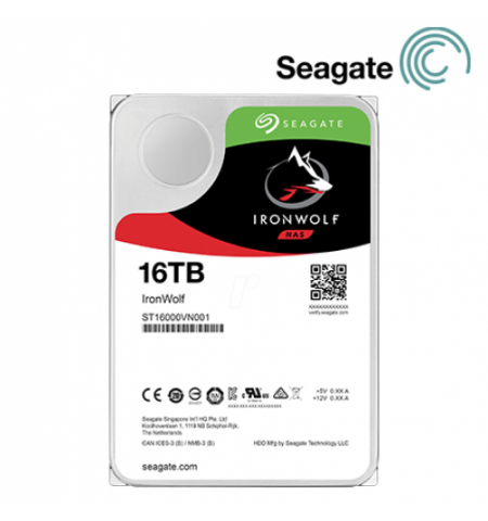 3.5" HDD 16.0TB Seagate IronWolf, NAS, 7200rpm, 256MB, SATAIII ST16000VN001
