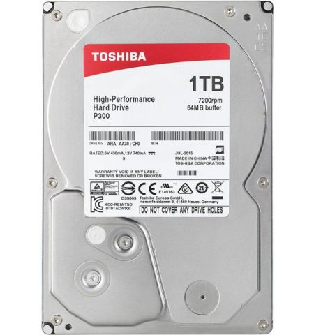 3.5" HDD 1.0TB  Toshiba P300 ,OLD