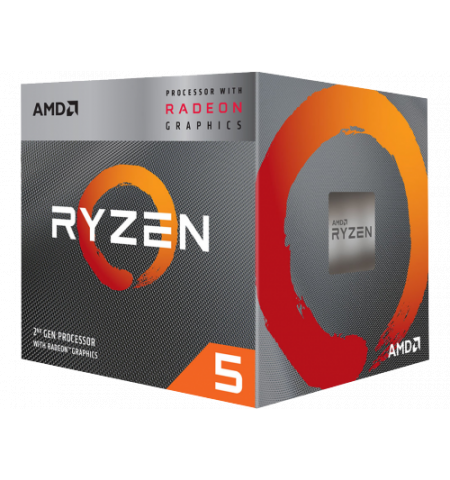 CPU AMD Ryzen 5 3400G, Socket AM4, 3.7-4.2GHz (4C/8T), 4MB L3, Radeon RX Vega 11 Graphics, 12nm 65W, Box  YD3400C5FHBOX
