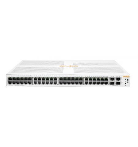 HPE 1920S 1930 48G 4SFP+ Switch, 48-port RJ-45 10/100/1000 ports, Layer 2 switching, 4-SFP+ 100/1000/10000 Mbps ports, VLANs, IGMP Snooping, link aggr