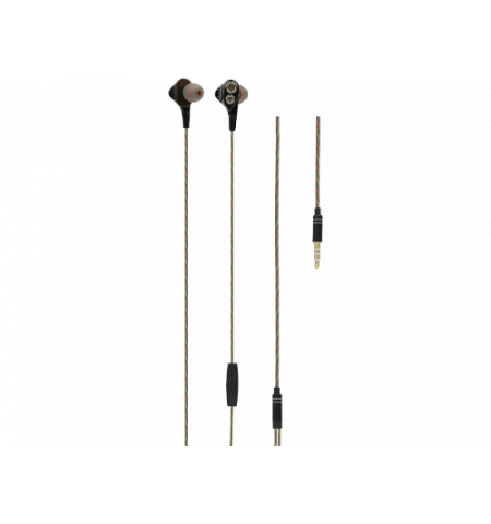 Casti in-ear, Mist, with mic, wired, Jack 3.5 mm, 20Hz, 1.2 m, Tellur Black  TLL162072