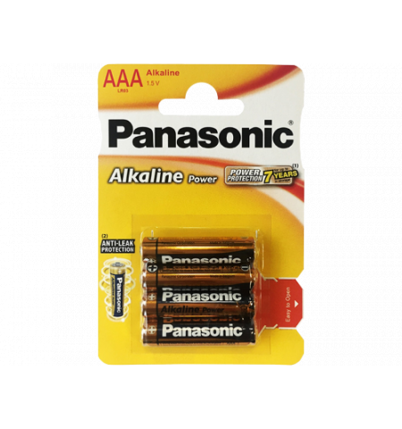 7269 Baterie Panasonic Alkaline Power, AAA Blister x 4,  LR03REB/4P
