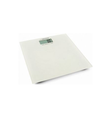 Bath Scale Esperanza AEROBIC EBS002W White, Equipped with four high precision Strain Gauge sensors, Capacity 180kg /396LB, Division 100 g/0.2LB, Power