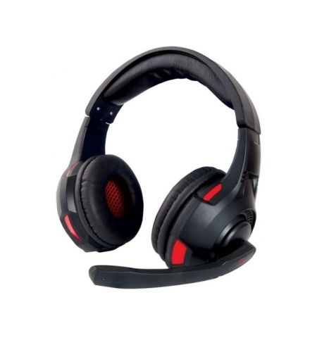 Headset Gaming Esperanza STRYKER EGH370, Black/Red, 2x mini jack 3.5mm, Drivers 40mm, Volume control, Cable length 2m, Weight 250g
