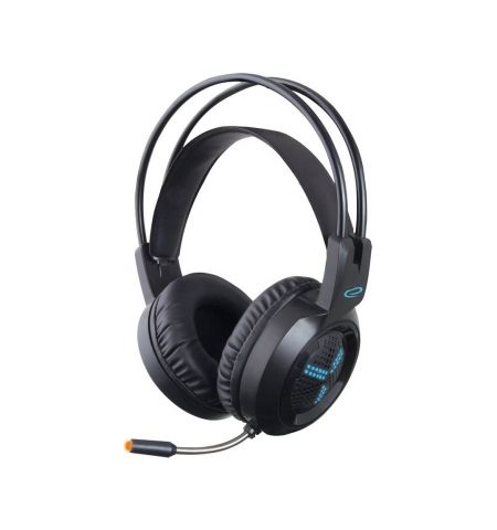 Headset Gaming Esperanza ASGARD EGH410, Blue LED backlight, 1x mini jack 3.5mm + 1x USB 2.0, Drivers 40mm, Volume control, Cable length 2m, Weight 290