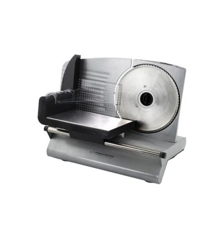 Food Slicer Esperanza MORTADELLA EKM018K 150W, Slicing thickness - 0 - 15 mm, Maximum uninterrupted working time 5  minutes, Break-up time before next