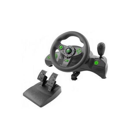 Wheel Esperanza NITRO EGW102, Vibration Force, 12 action buttons, Direction trigger, Digital paddles, Rotation 270 degrees, for PC/PSX/PS2/PS3, USB,