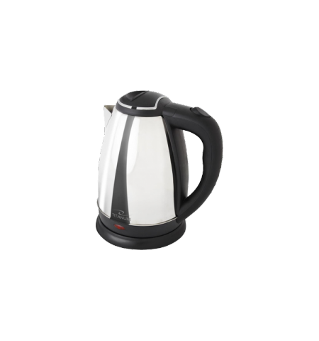 Kettle Titanium RORAIMA TKK001S 1800W, silver metal  1.8 l, concealed heating element, 360° swivel base, auto shut-off after boiling, inox