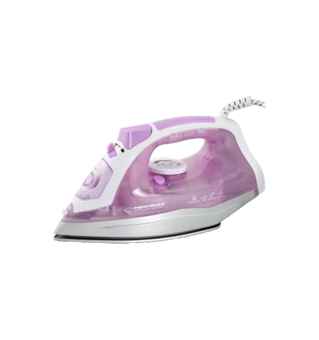 Iron Esperanza TULLE CERAMIC EHI004 2400W Non stick soleplate; Anti-drip function; Horizontal and vertical steam; Dry ironing; Spray; Sellf cleaning;