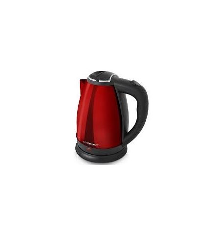 Kettle Esperanza VICTORIA EKK013R Red, 1800W, inox, 1.8 l, concealed heating element, 360° swivel base, auto shut-off after boiling