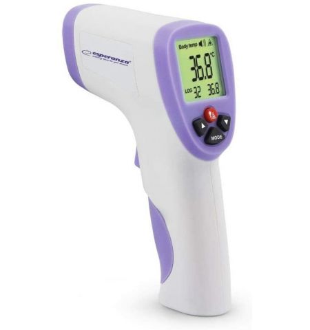 Thermometer Esperanza Non-Contact  Dr.LUCAS  ECT002  34 records of temperature data, 3 different back light color ( Green, Orange, Red), 1 second to s