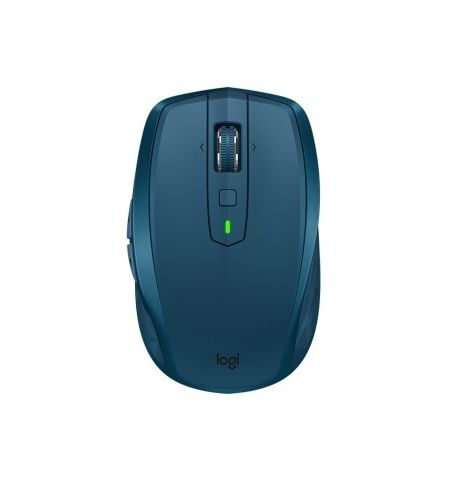 Logitech Wireless Mouse MX Anywhere 2S Midnight Teal, up to 3 devices, 2.4, GHz and Bluetooth, Retail