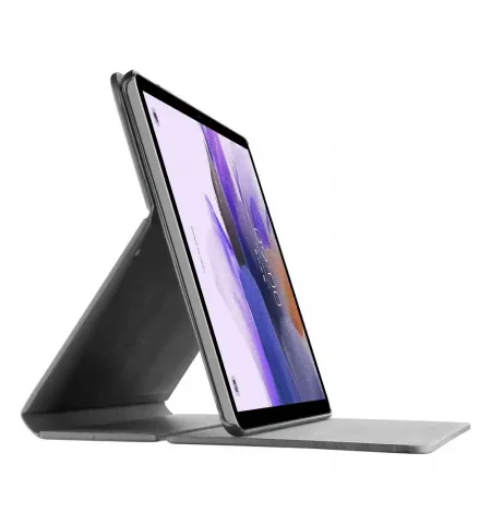 Husa universala pentru Laptop Cellularline Folio - Galaxy Tab S7 FE / S7+, 12,4", Piele artificiala, Negru