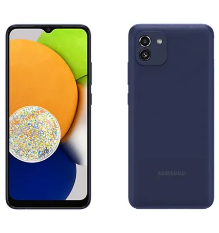 Смартфон Samsung Galaxy A03, 64Гб/4Гб, Синий