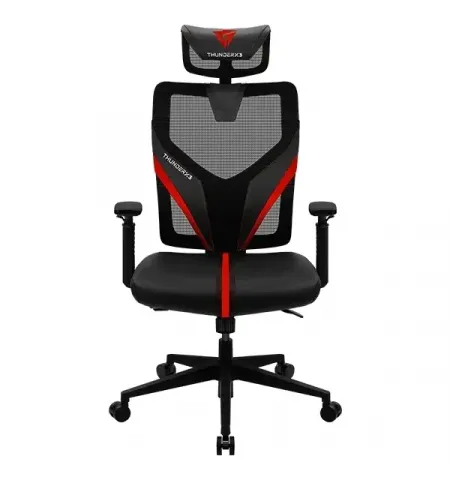 Игровое кресло ThunderX3 Yama1, Искусственная кожа, Черный/Красный