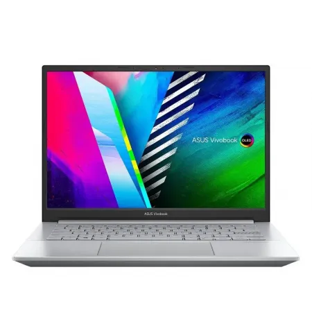 Laptop 14" ASUS Vivobook Pro 14 OLED M3401QA, Cool Silver, AMD Ryzen 5 5600H, 8GB/256GB, Fara SO