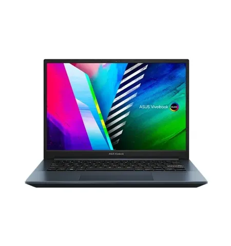 Laptop 14" ASUS Vivobook Pro 14 OLED M3401QA, Quiet Blue, AMD Ryzen 5 5600H, 8GB/256GB, Fara SO