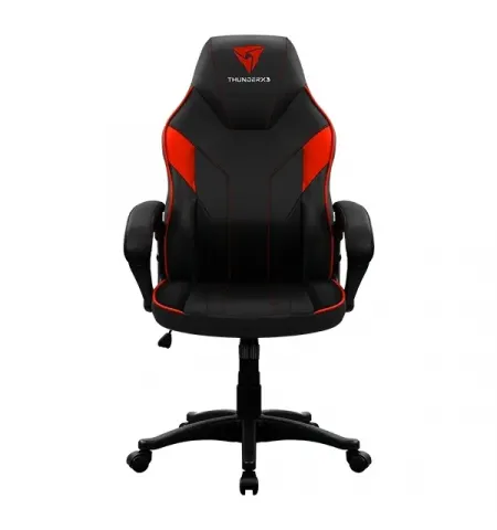 Игровое кресло ThunderX3 EC1, Искусственная кожа, Черный/Красный