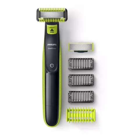 Trimmer pentru barbati Philips OneBlade QP2620/20, Negru | Verde