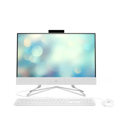 Computer All-in-One HP 22-df1036ur, 21,5", Intel Core i3-1125G4, 8GB/256GB, FreeDOS, Alb