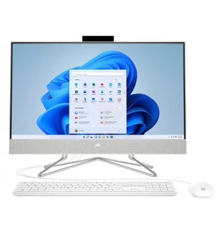 Computer All-in-One HP 24-df1049ur, 23,8", Intel Core i3-1125G4, 8GB/256GB, FreeDOS, Alb