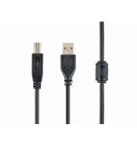 Cablu de date pentru periferice Cablexpert CCFB-USB2-AMBM-1.5M, USB Type-A/USB Type-B, 1,5m, Negru