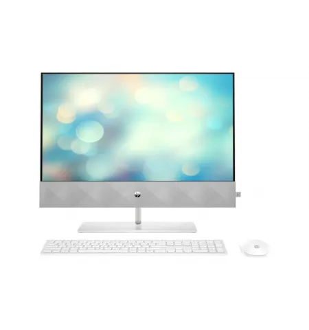 Моноблок HP Pavilion 24-K1018UR, 23,8", Intel Core i5-11500T, 8Гб/512Гб, FreeDOS, Серебристый