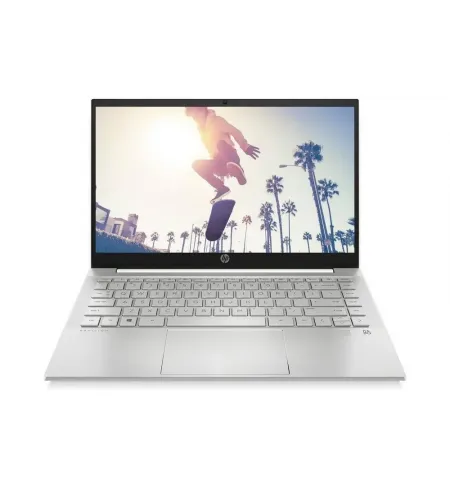 Laptop 14" HP Pavilion 14-ec0039ur, Ceramic White, AMD Ryzen 5 5500U, 8GB/512GB, FreeDOS
