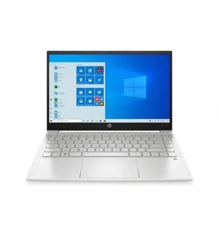 Laptop 14" HP Pavilion 14-ec0034ur, Natural Silver, AMD Ryzen 5 5500U, 8GB/512GB, FreeDOS