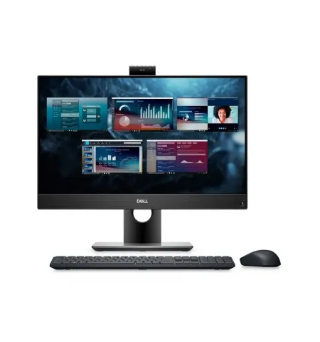 Computer All-in-One DELL OptiPlex 5490, 23,8", Intel Core i5-10500T, 8GB/256GB, Linux Ubuntu, Negru