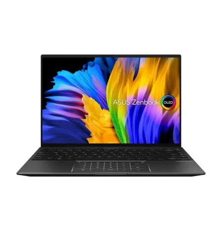 Laptop 14" ASUS Zenbook 14X OLED UM5401QA, Jade Black, AMD Ryzen 5 5600H, 8GB/512GB, Fara SO