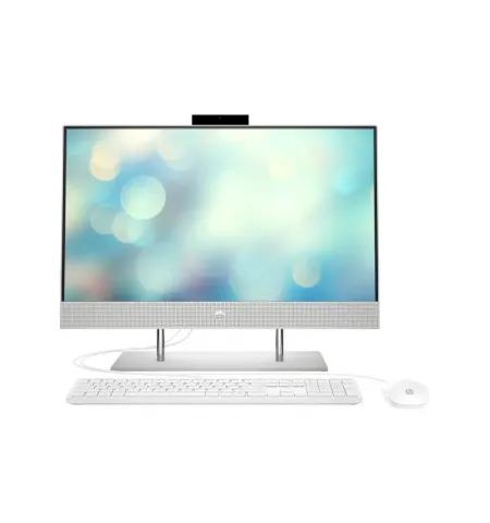 Computer All-in-One HP 24-dp1015ur, 23,8", Intel Core i7-1165G7, 16GB/512GB, FreeDOS, Argintiu