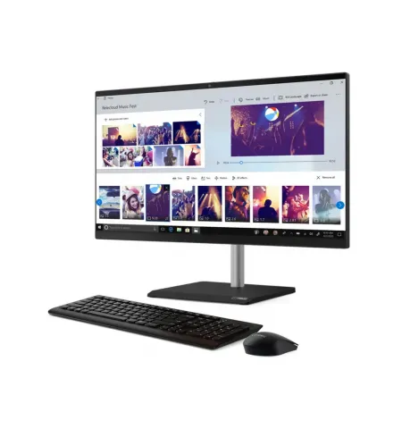 Computer All-in-One Lenovo V50a 24IMB, 23,8", Intel Core i3-10100T, 16GB/256GB, Fara SO, Negru