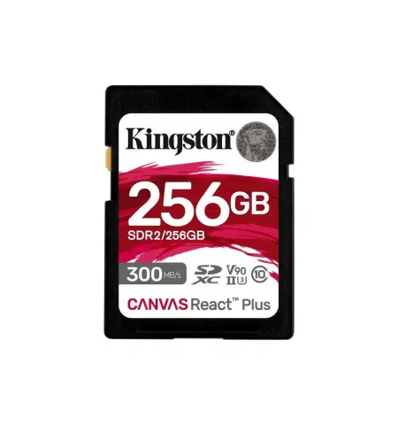 Карта памяти Kingston Canvas React Plus, 256Гб (SDR2/256GB)