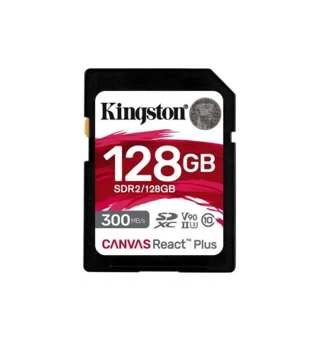 Карта памяти Kingston Canvas React Plus, 128Гб (SDR2/128GB)