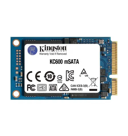 Накопитель SSD Kingston KC600, 1000Гб, SKC600MS/1024G