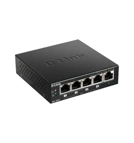 PoE коммутатор D-Link DGS-1005P/A1A, 4x IEEE 802.3af/at