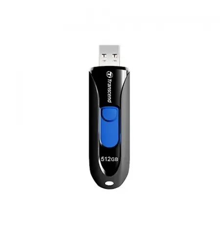 USB Flash накопитель Transcend JetFlash 790, 512Гб, Черный/Синий