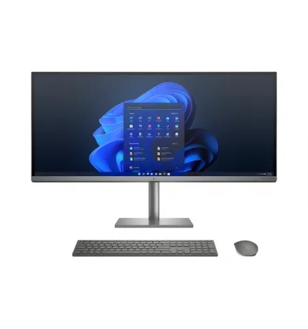 Computer All-in-One HP ENVY 34, 34", Intel Core i5-11400, 16GB/512GB, Windows 11 Home, Argintiu