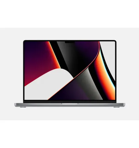 Laptop 16,2" Apple MacBook Pro 16 A2485, Gri cosmic, M1 Max with 10-core CPU and 32-core GPU, 64GB/2048GB, macOS Monterey