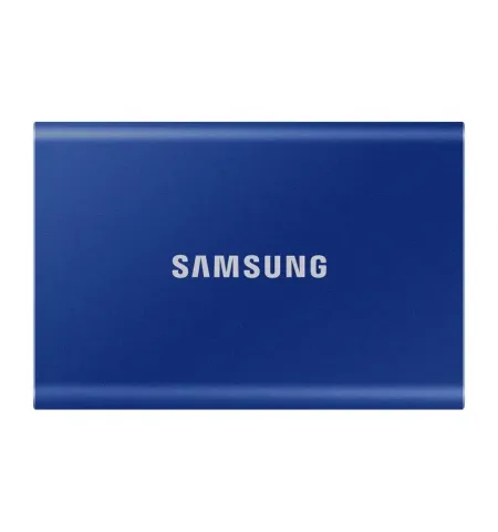Внешний портативный жесткий диск Samsung Portable SSD T7, 2 ТБ, Синий (MU-PC2T0H/WW)