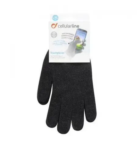 Manusi senzoriale Cellularline L/XL, Touch screen, Large, Negru