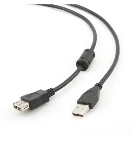 Адаптер USB Gembird CCF-USB2-AMAF-15, USB Type-A (F)/USB Type-A (M), 4,5м, Чёрный