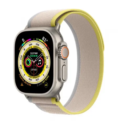 Ceas inteligent Apple Watch Ultra, 49mm, Galben/Bej