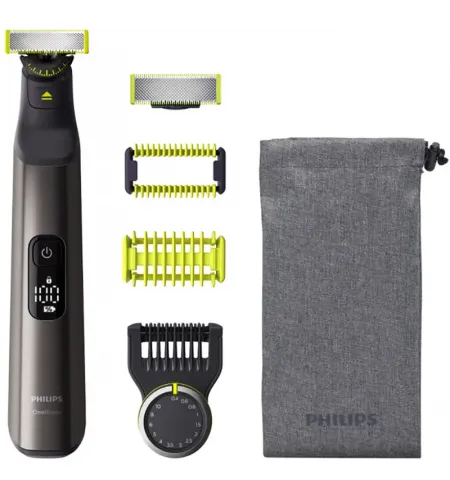 Trimmer pentru barbati Philips OneBlade Pro 360 QP6551/15, Crom