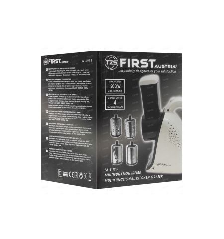 Овощерезка мультифункциональная 200 Вт FIRST 005112-2 Овощерезка мультифункциональная 200 Вт FIRST 005112-2