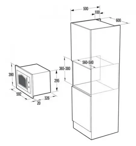 Встраиваемая микроволновая печь Gorenje BM235CLB