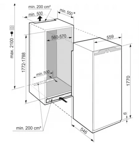 Встраиваемый холодильник Liebherr IRe 5100